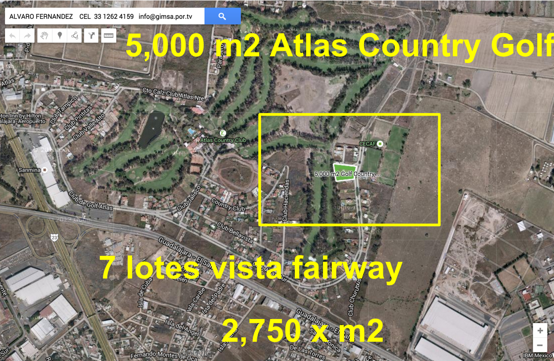 Terreno en Venta en colonia Fraccionamiento Club de Golf Atlas