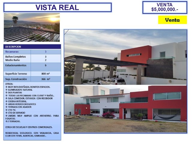 Casa en Venta en Vista Real