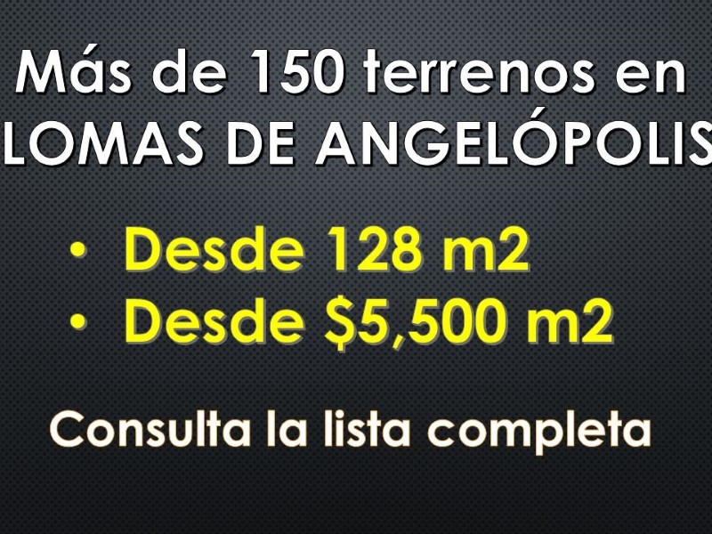 Terreno en Venta en colonia Lomas de Angelopolis