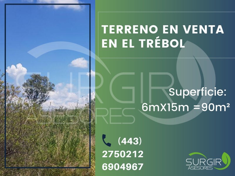 Terreno en Venta en colonia El Trebol