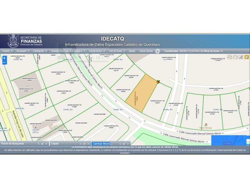 Terreno en Venta en Centro Sur