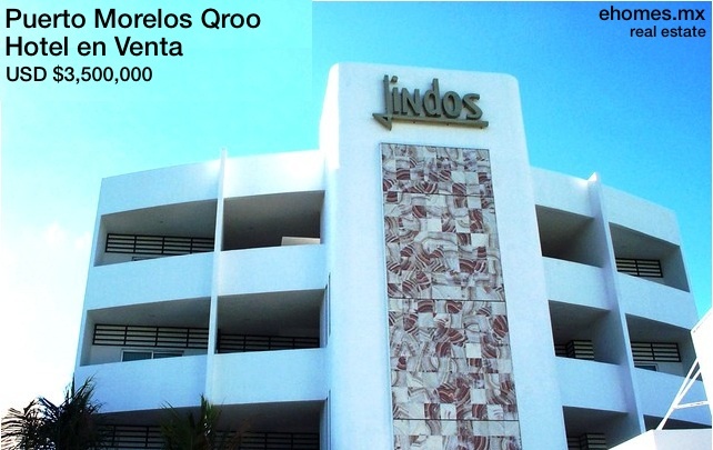 Hotel en Venta en Puerto Morelos Qroo