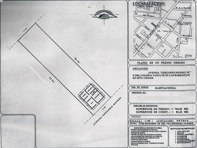 Terreno en Renta en Tamulte de las Barrancas