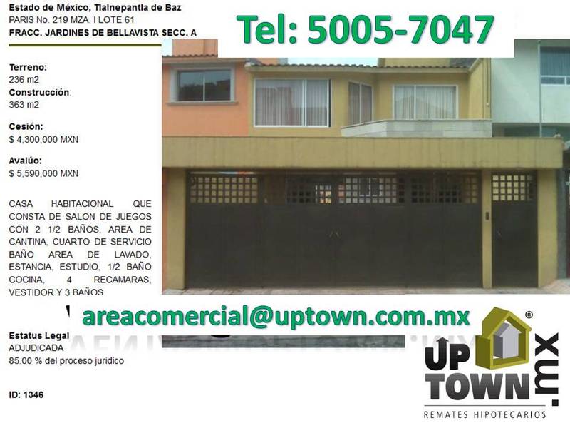 Casa en Venta en Jardines Bellavista