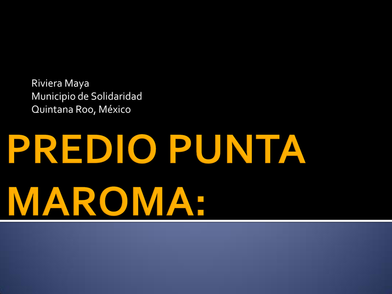 Terreno en Venta en Riviera Maya