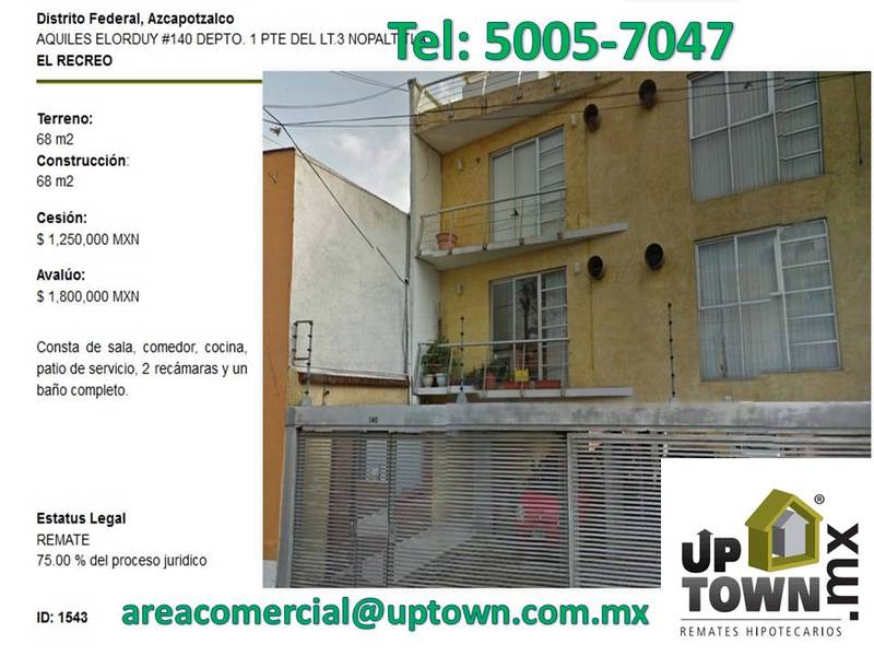 Departamento en Venta en Del Recreo